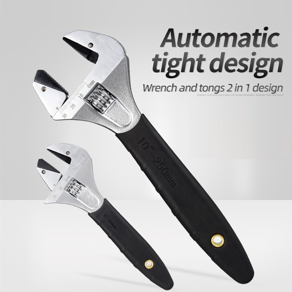 Pipe Wrench Adjustable - ประแจวงล้อปรับได้พร้อมที่จับกันลื่น, ท่อประปาห้องน้ําซ่อมท่อเครื่องมือประแจลิงวงล้อ