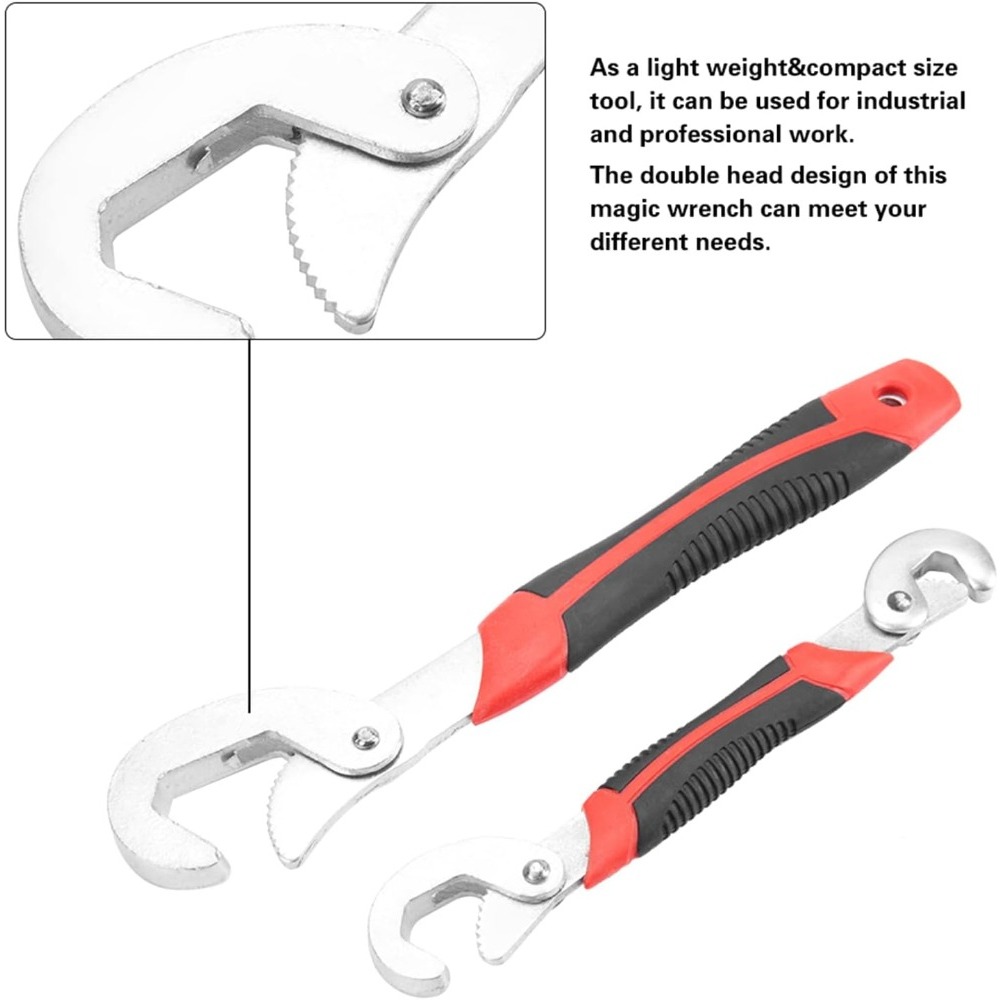 เครื่องมือช่างแบบพกพาสำหรับน็อ - Pipe Wrench Adjustable บทวิจารณ์และราคา