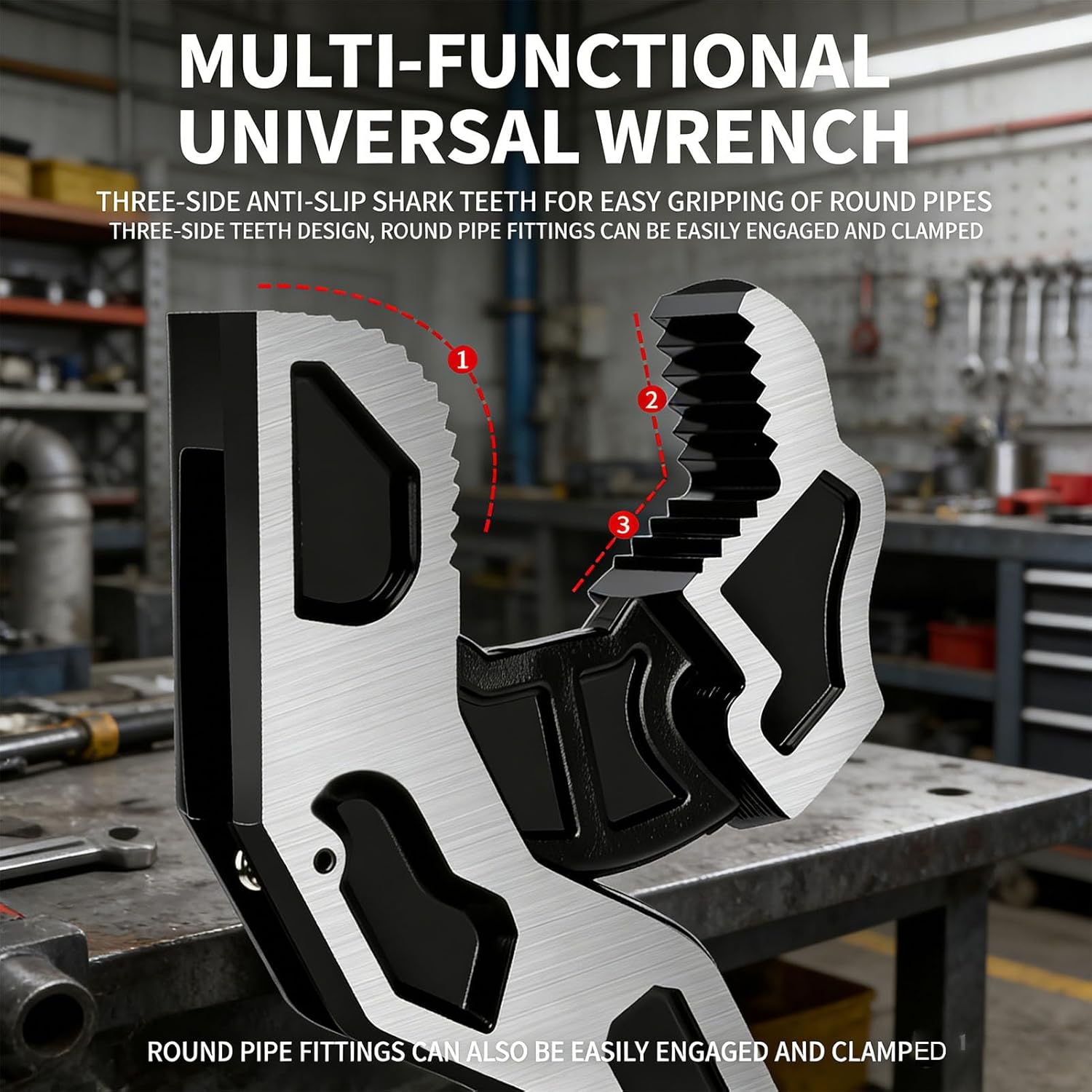 ประแจปรับขนาดได้อเนกประสงค์ 12 - Pipe Wrench Adjustable บทวิจารณ์และราคา